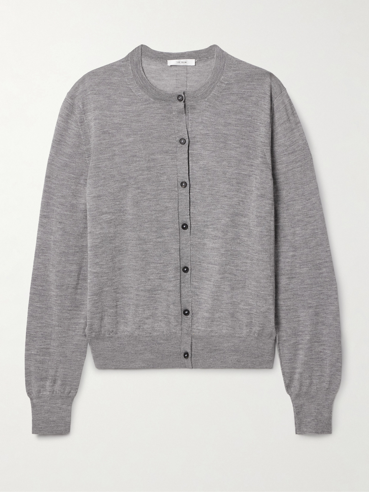 The Row Essentials Battersea Cashmere Cardigan In Grey