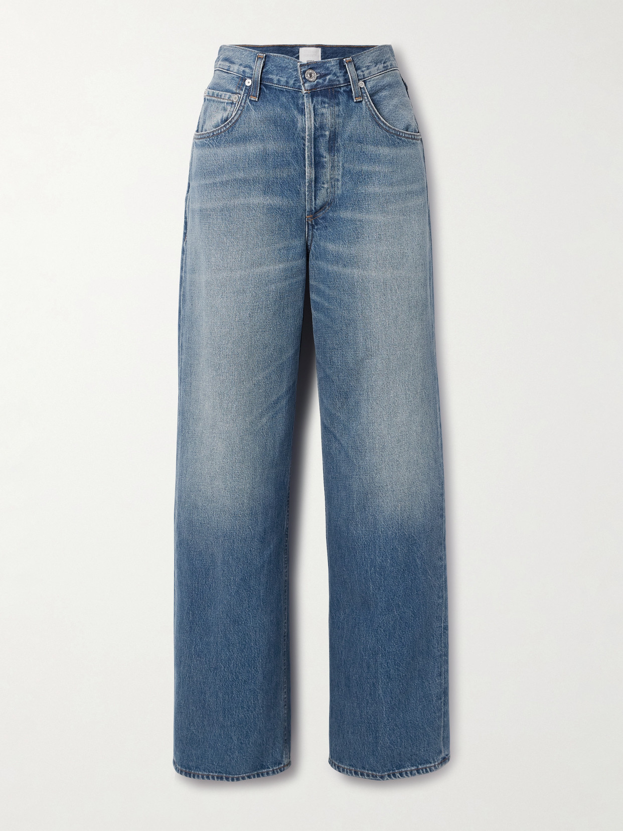 Citizens Of Humanity + Argent Ayla Baggy High-rise Wide-leg Jeans