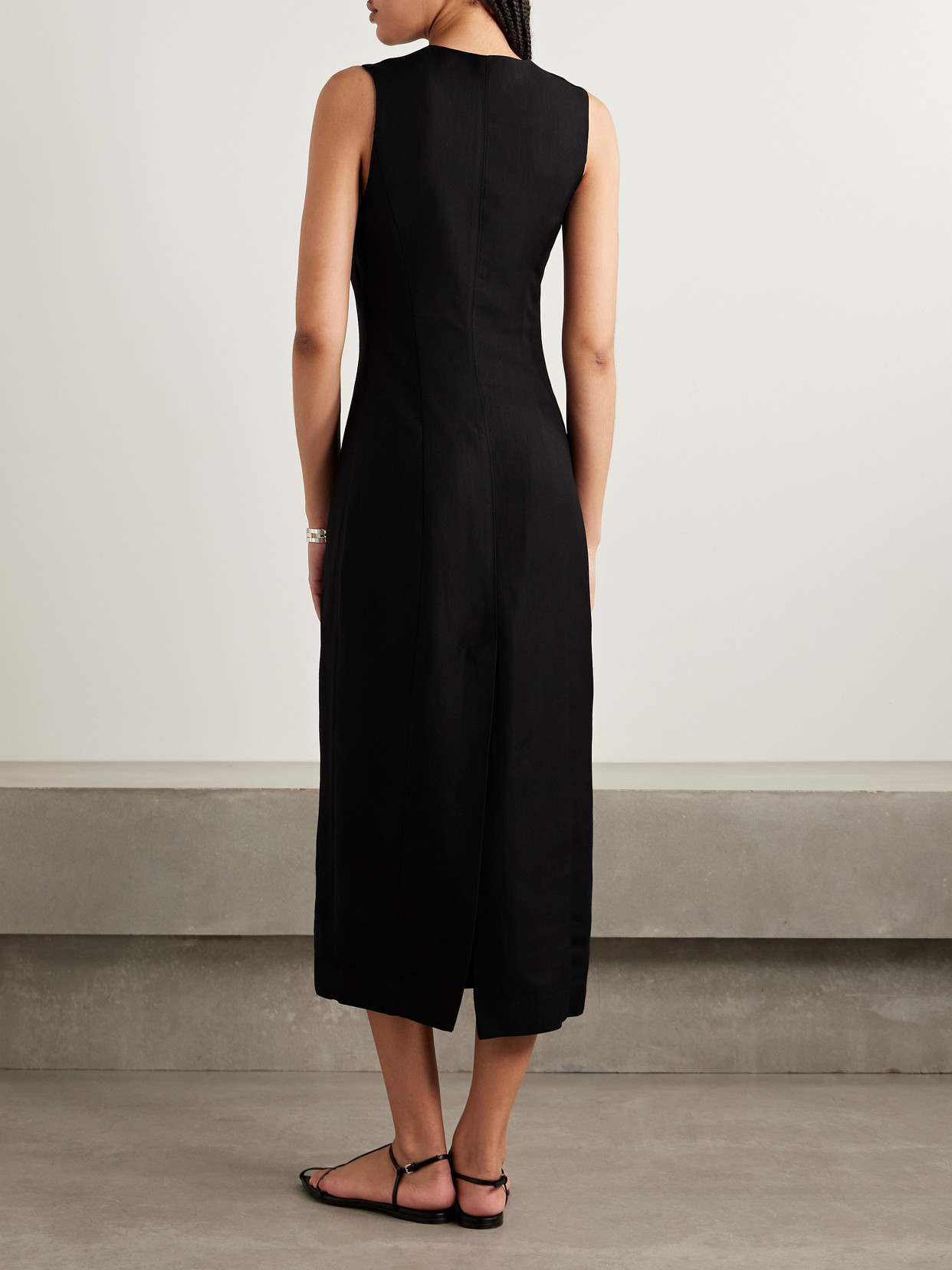 Citizen Of Humanity + Argent Twill Midi Dress