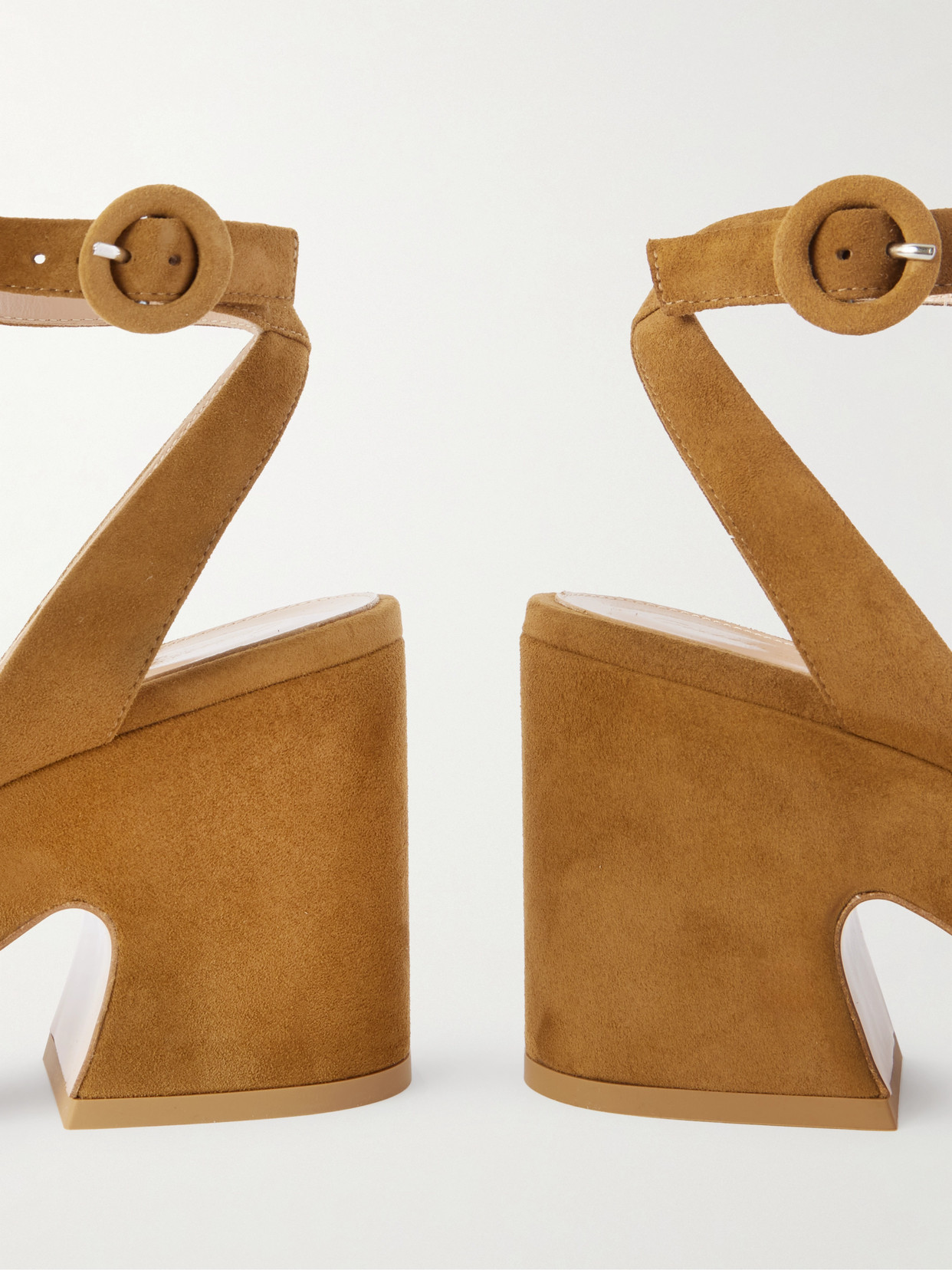 Gianvito Rossi Alma 55 Suede Platform Sandals