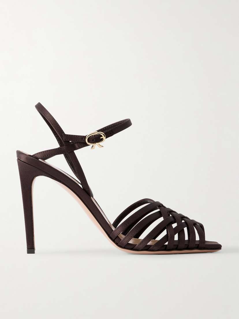 Gianvito Rossi Kerry 95 Satin Sandals