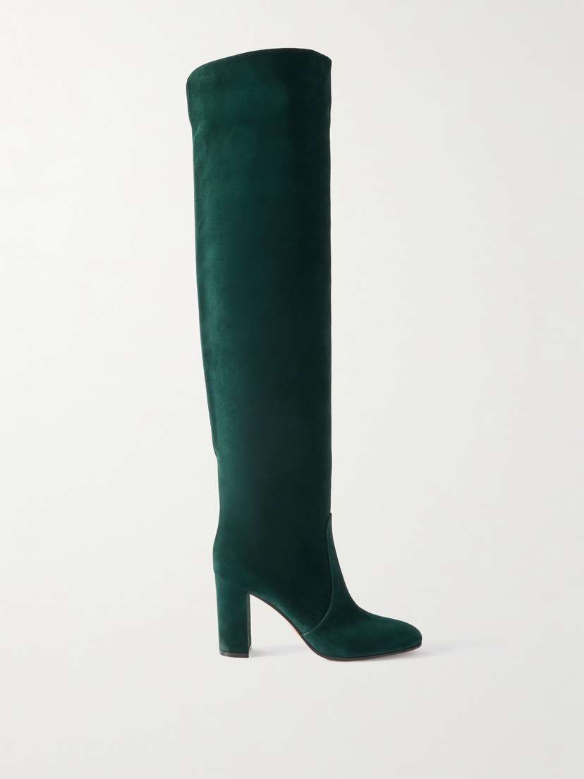 Gianvito Rossi 85 Over-the-knee Suede Boots