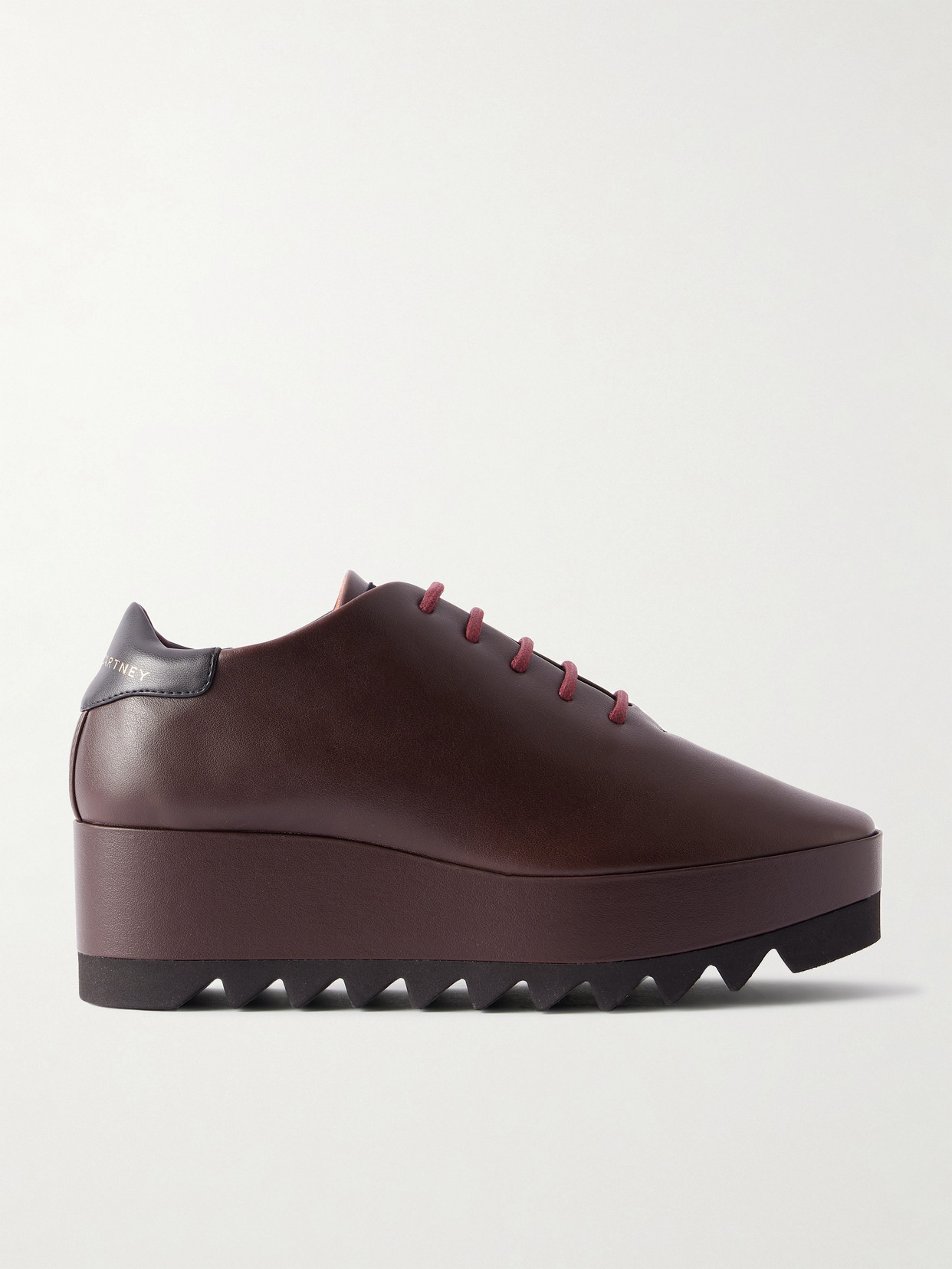 Stella Mccartney Sneak-elyse Vegan Brogues In Brown