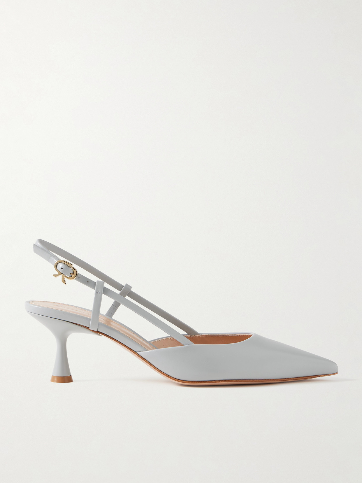 Gianvito Rossi Kitten Heel Slingback Pointed Toe Pump