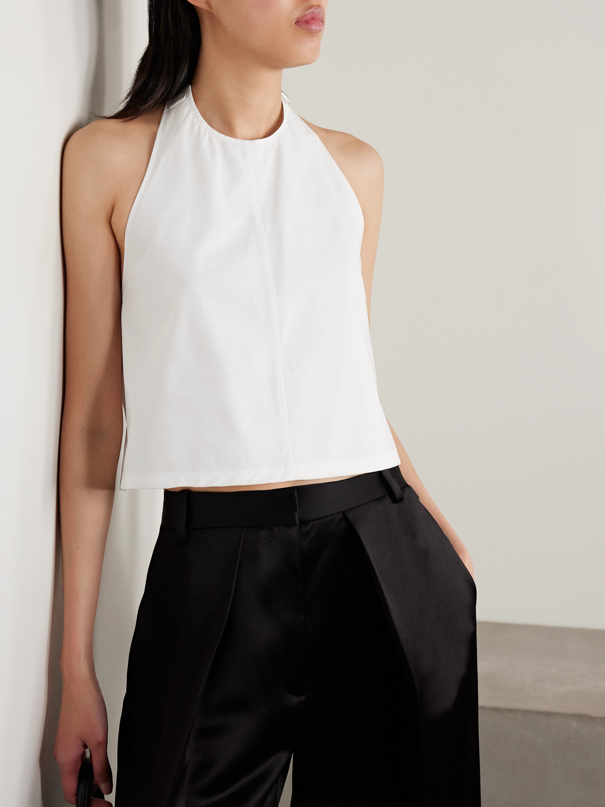 Wardrobe.nyc Convertible Layered Buckled Cotton-poplin Shirt