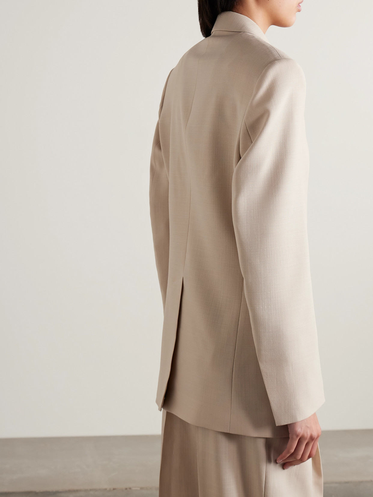 WARDROBE.NYC WOOL-CREPE BLAZER 