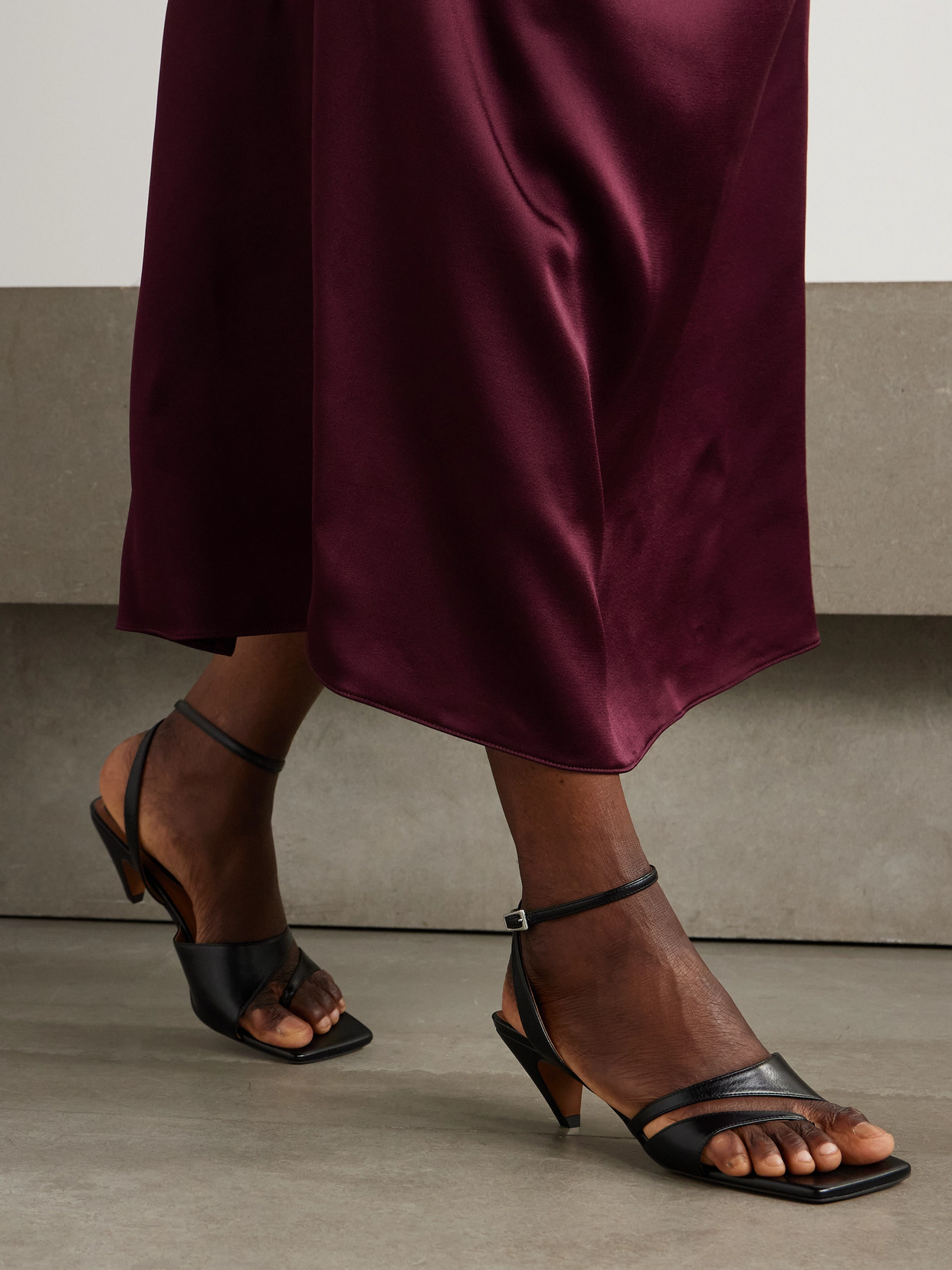 Stella Mccartney Spur Vegan Ankle-strap Sandals In Brown
