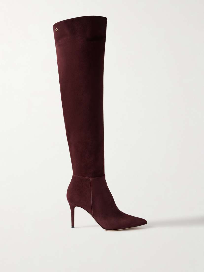 Gianvito Rossi 85 Suede Over-the-knee Boots