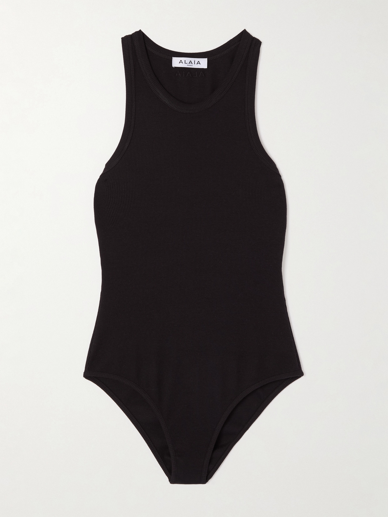 Alaïa Ribbed-knit Bodysuit