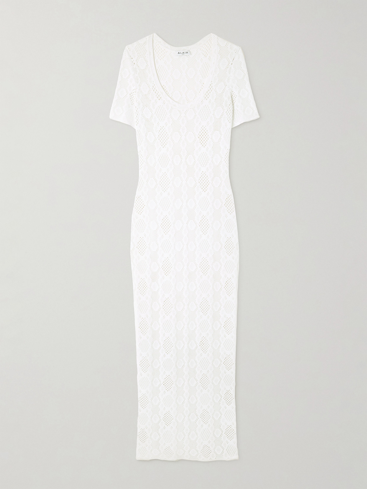 Alaïa Open-knit Midi Dress