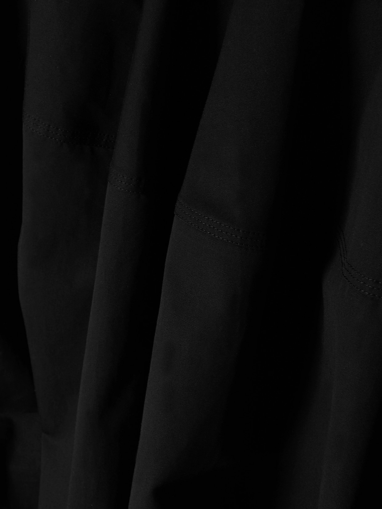 Alaïa Voluminous Pleated Skirt With Sculptural Design In Black