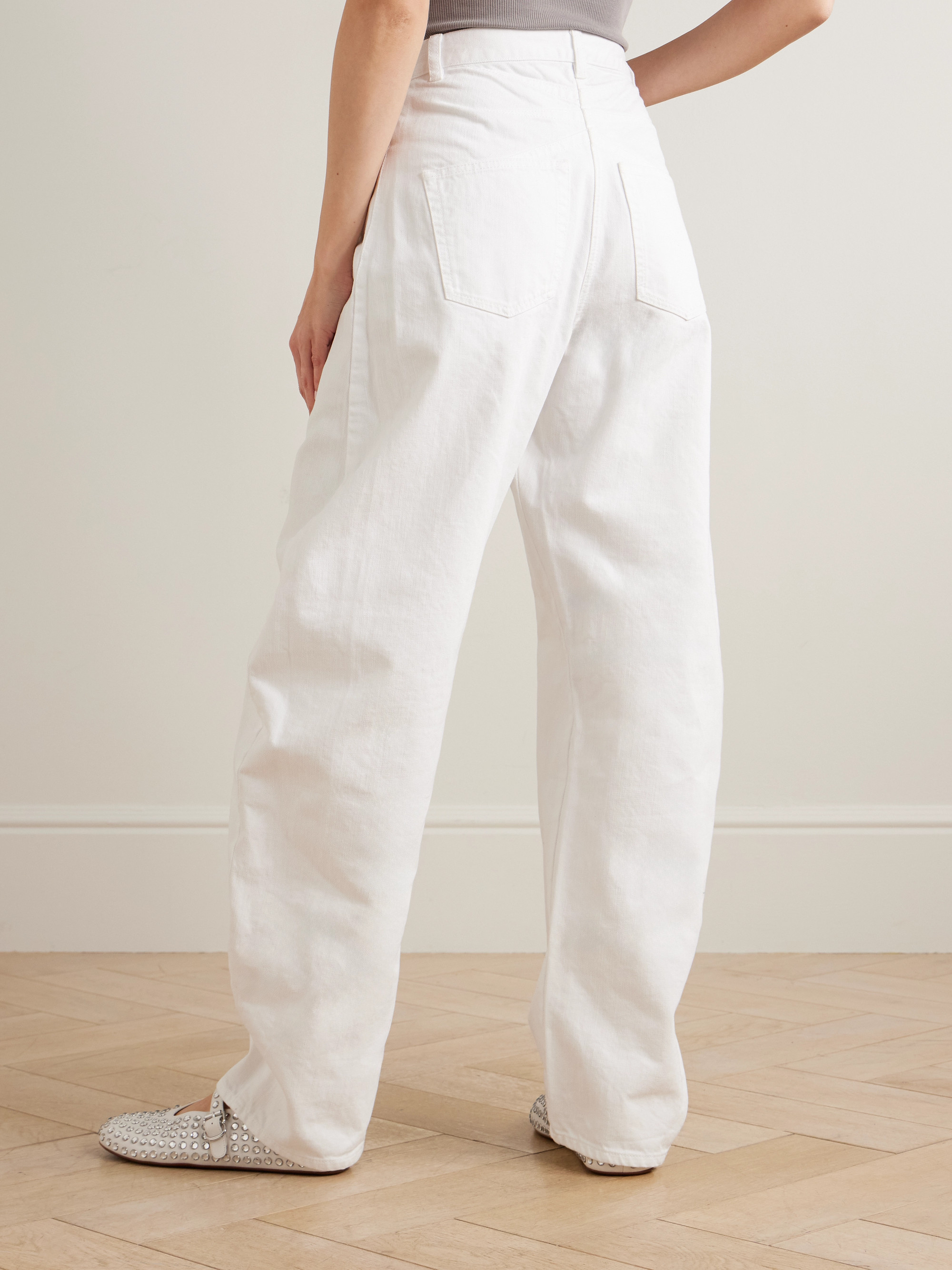 Alaïa Mid-rise barrel-leg jeans