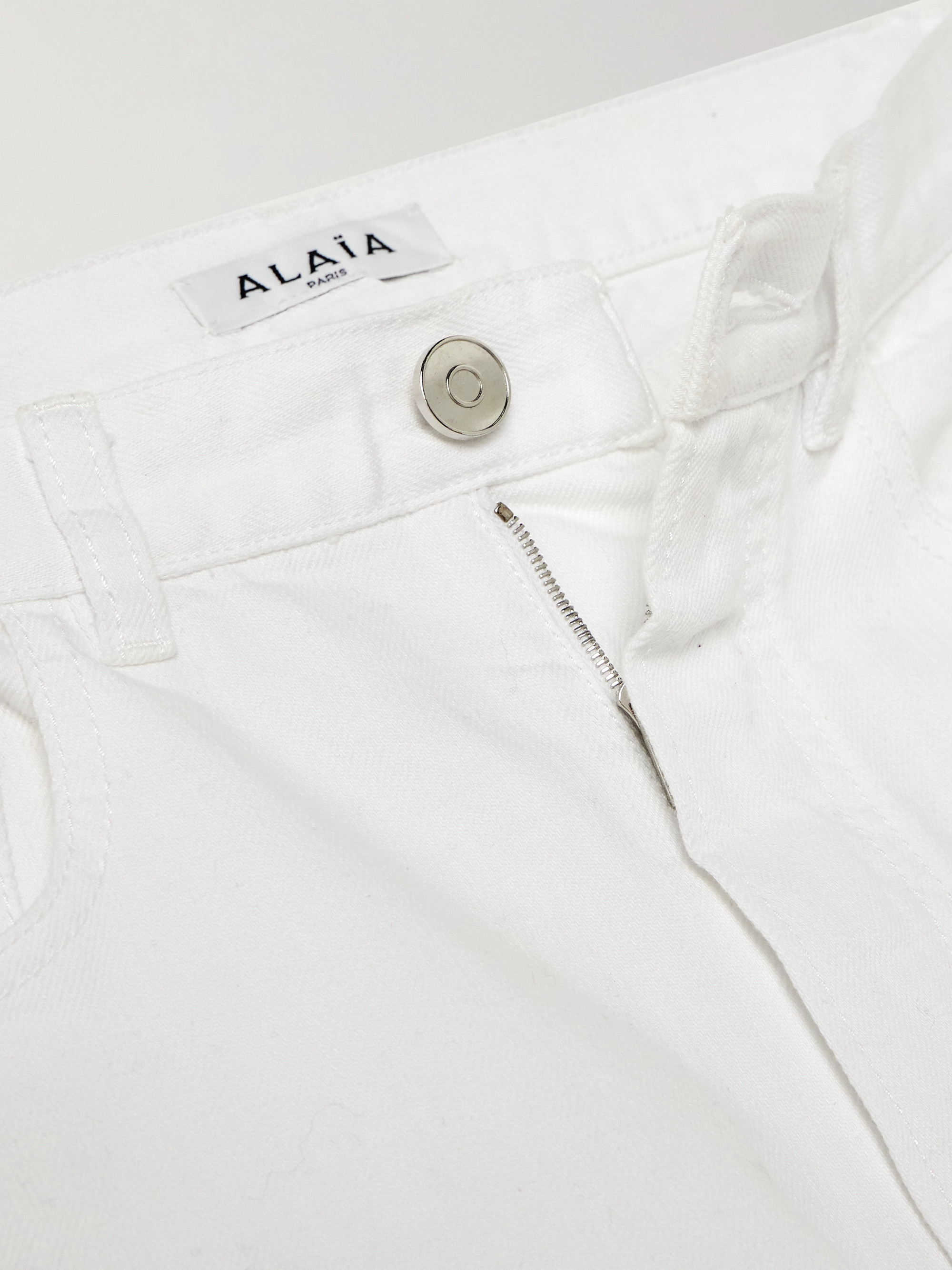 Alaïa Mid-rise barrel-leg jeans