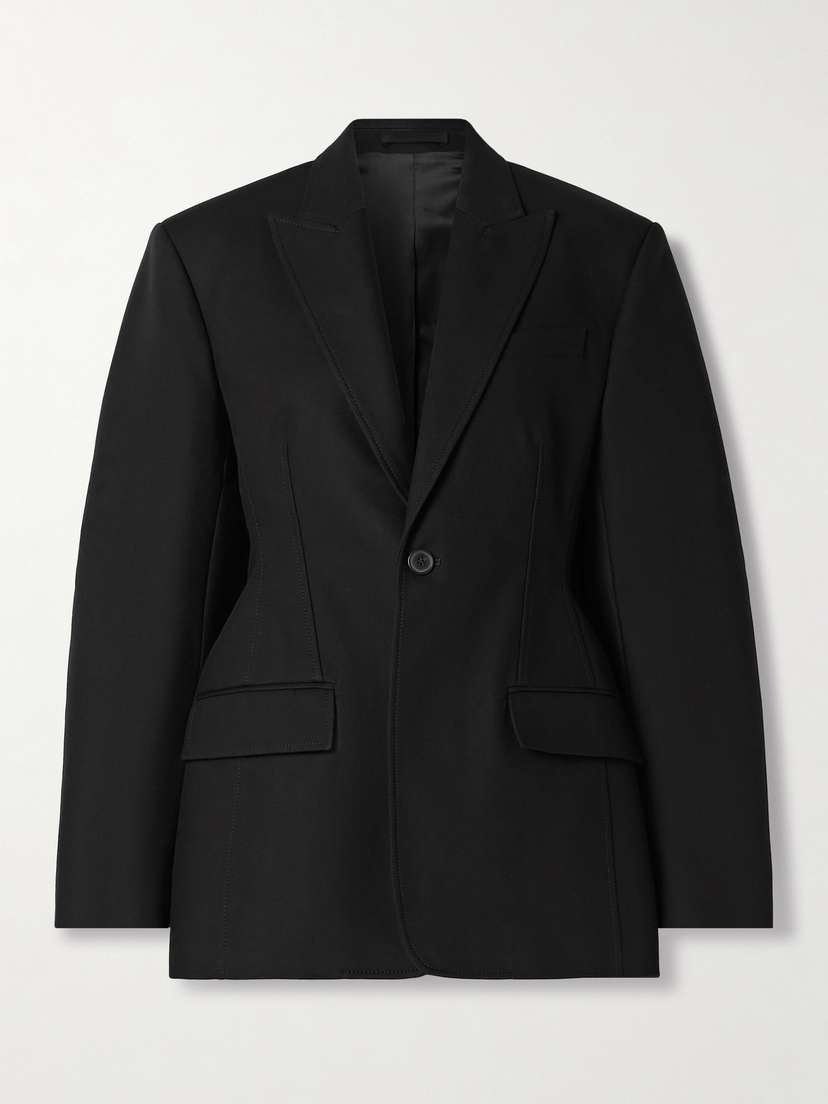 Wardrobe.NYC Contour Cotton-twill Blazer