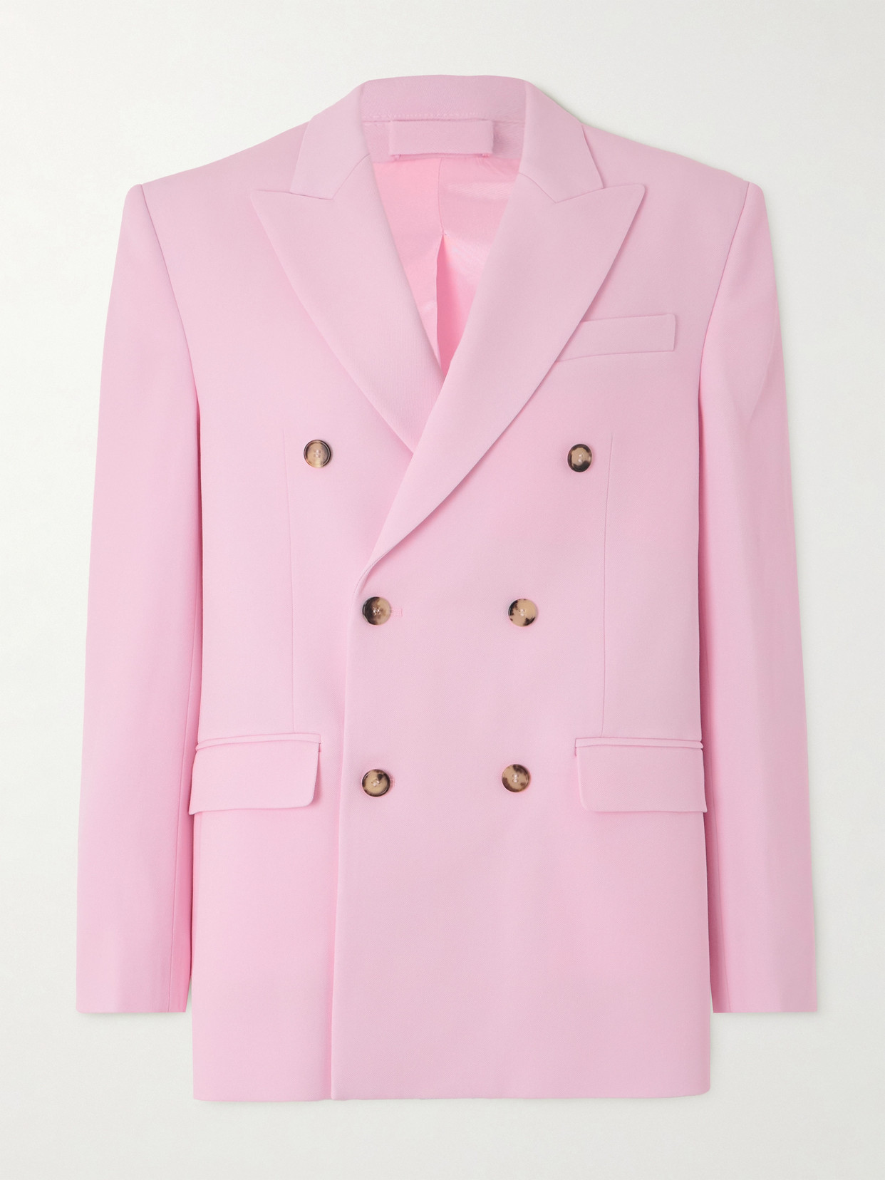 Wardrobe.nyc Oversized Double-breasted Grain De Poudre Wool Blazer