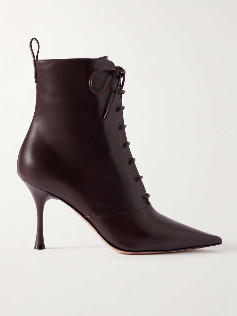 Gianvito Rossi Vitello 85 Leather Ankle Boots