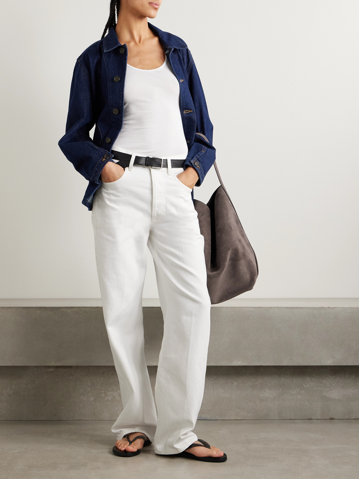 CITIZEN OF HUMANITY + ARGENT AYLA BAGGY HIGH-RISE WIDE-LEG JEANS