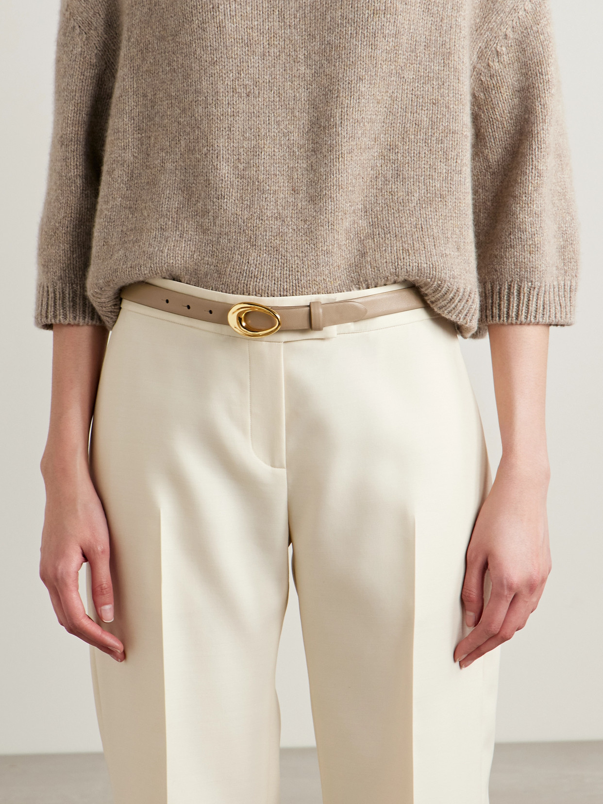 Khaite Olivia Leather Belt