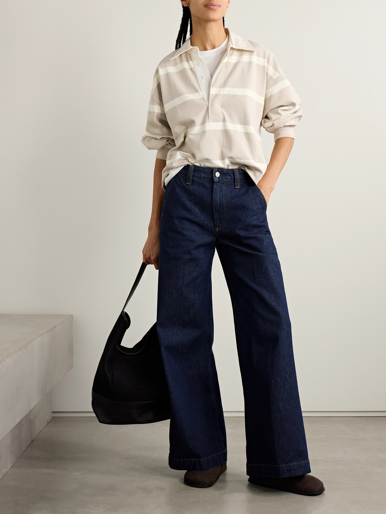 Citizen Of Humanity Beverly High-rise Wide-leg Jeans In Blue