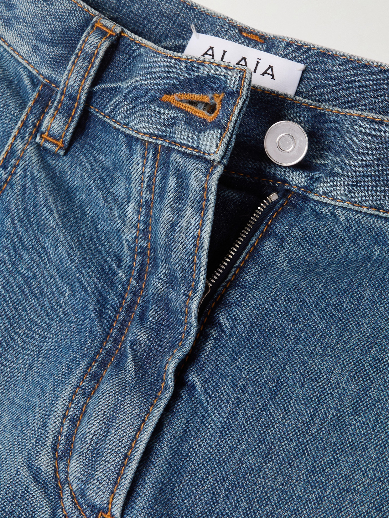 Alaïa - Low-Rise Barrel-Leg Jeans