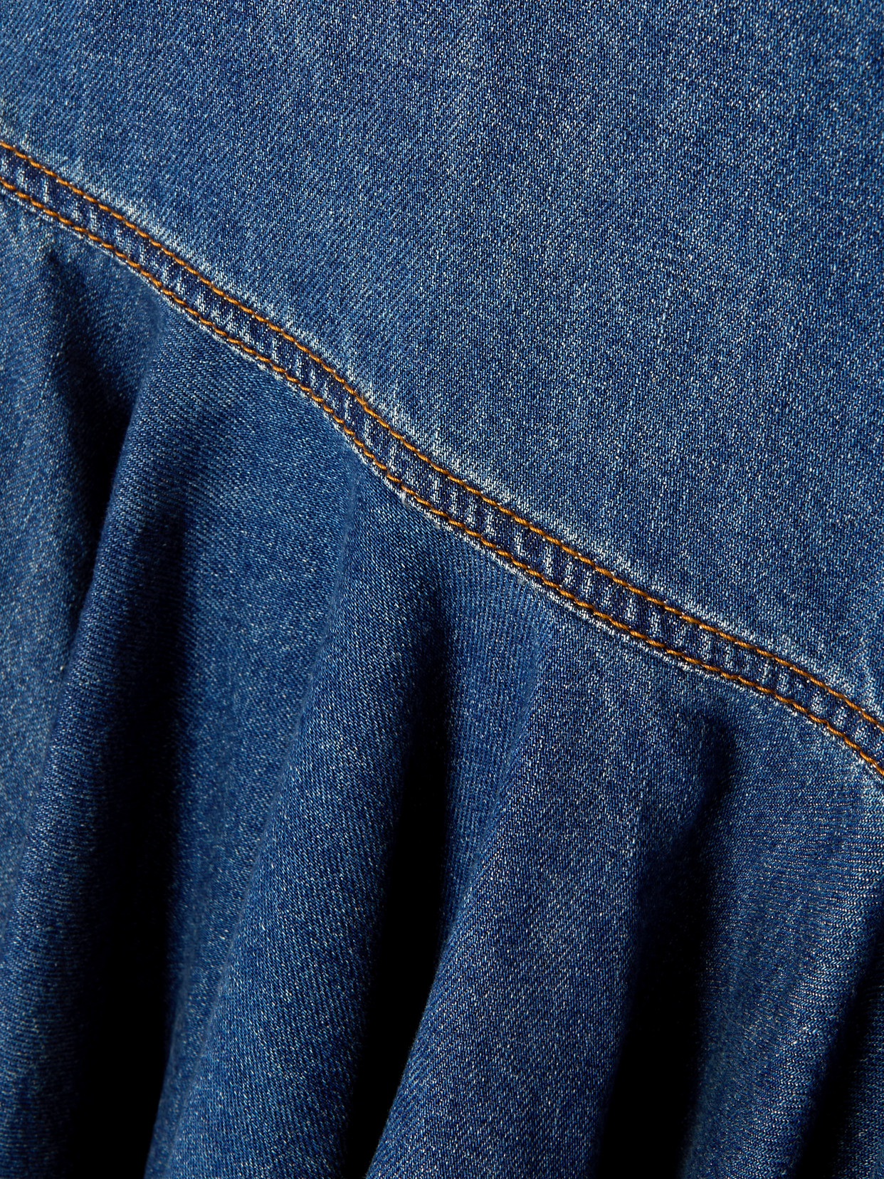 Alaïa Asymmetric Wrap-effect Denim Mini Dress