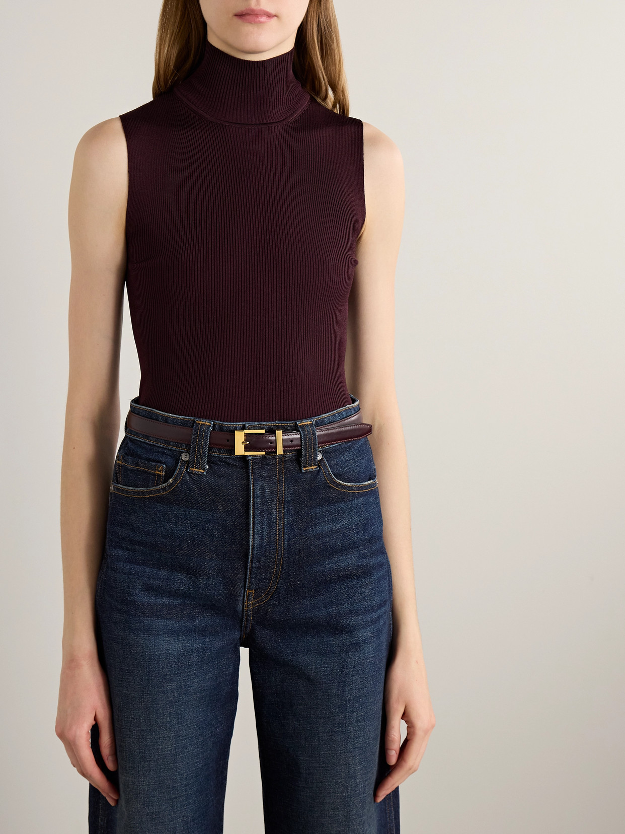Khaite Manhattan Leather Belt