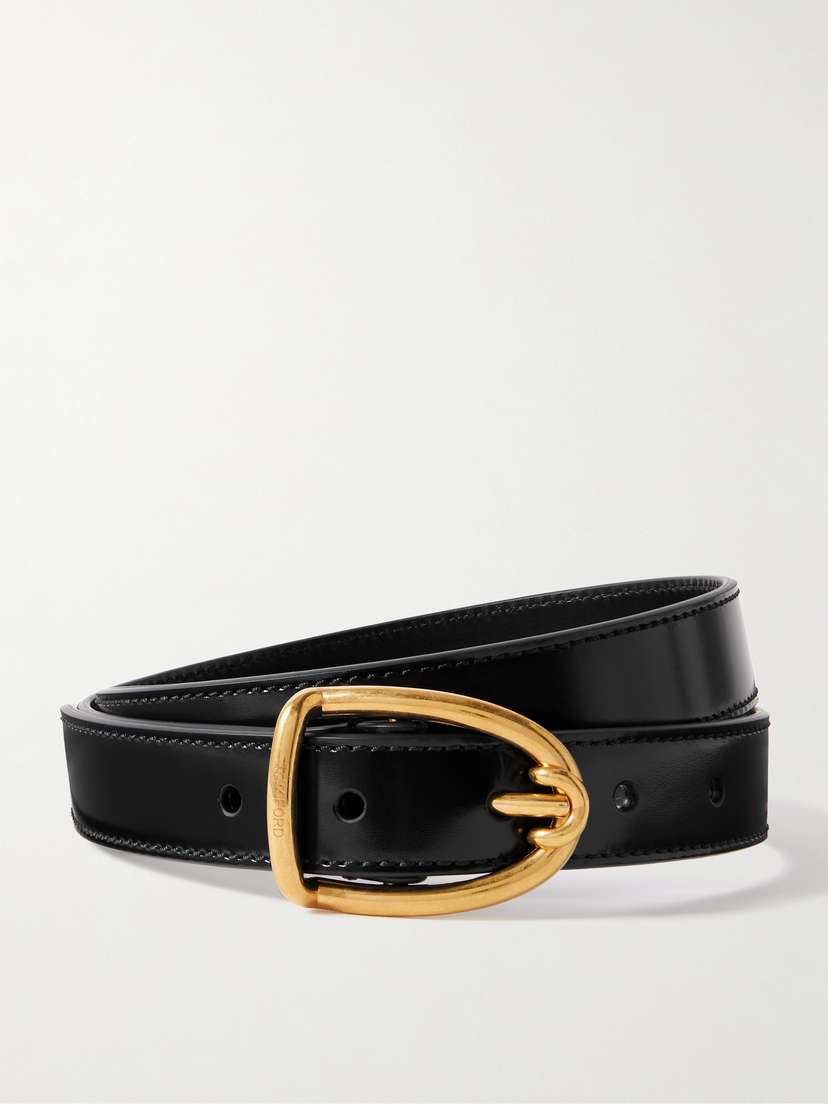 Tom Ford Glossed-leather Belt