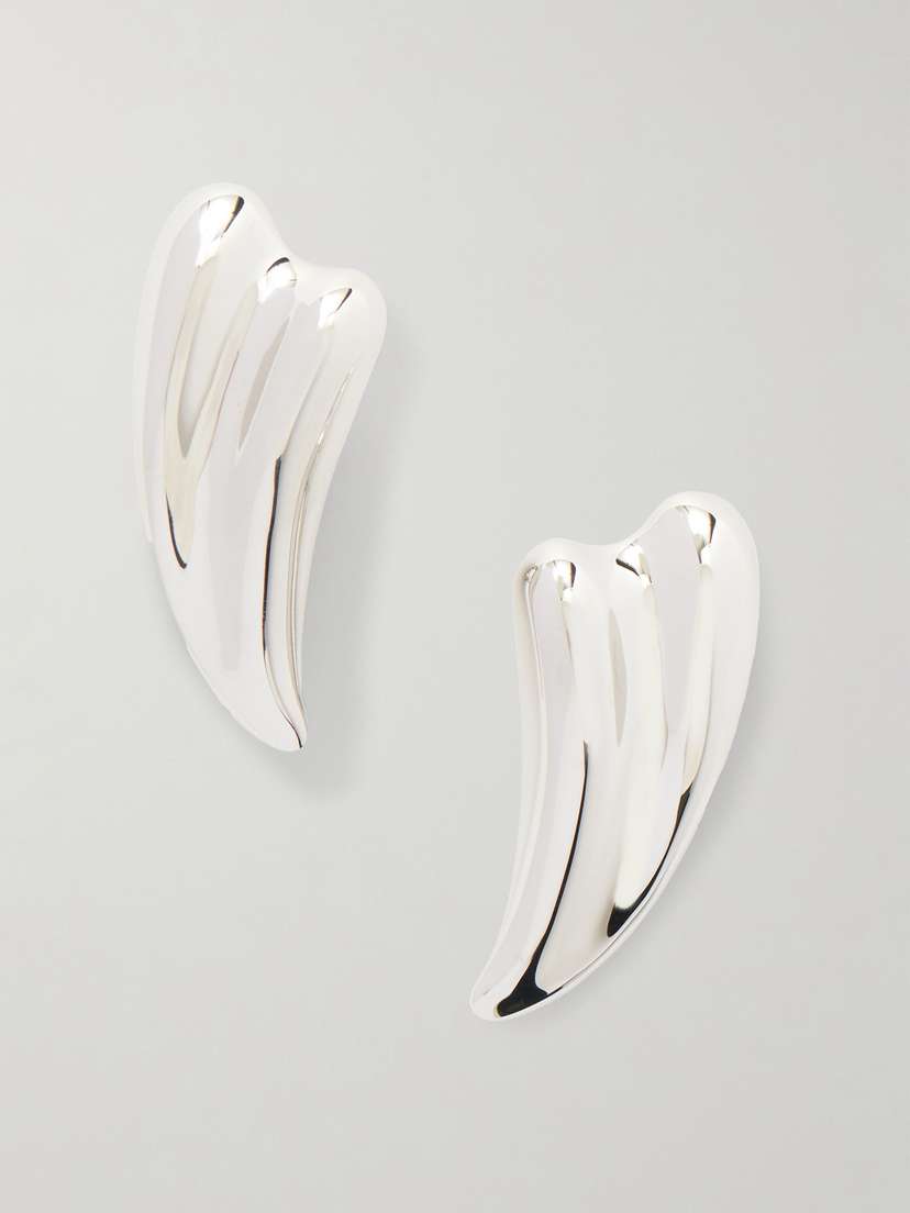 Tom Ford Liza Silver-tone Clip Earrings