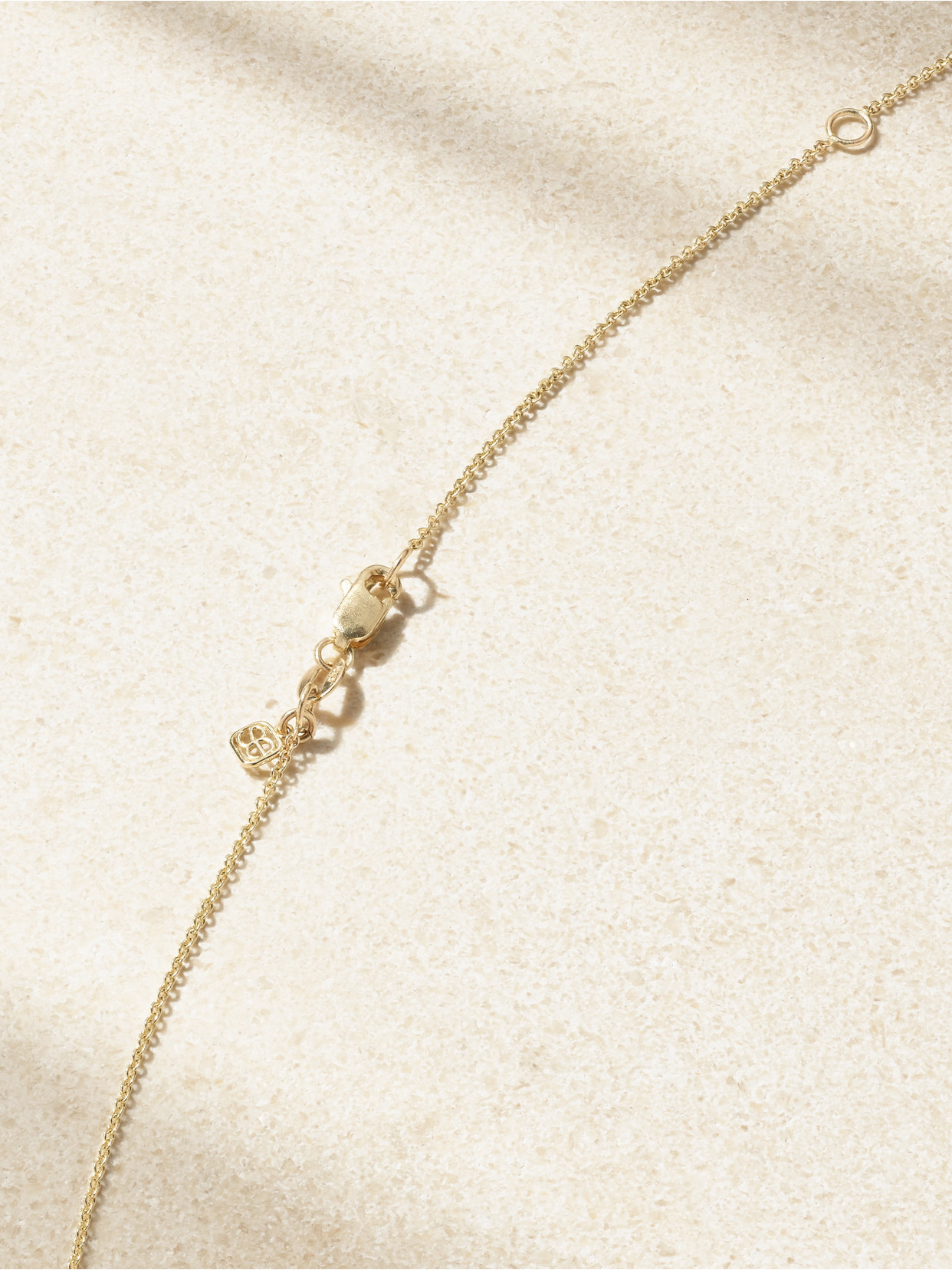 Sydney Evan Eye Chakra 14-karat Gold Multi-stone Necklace In Gold
