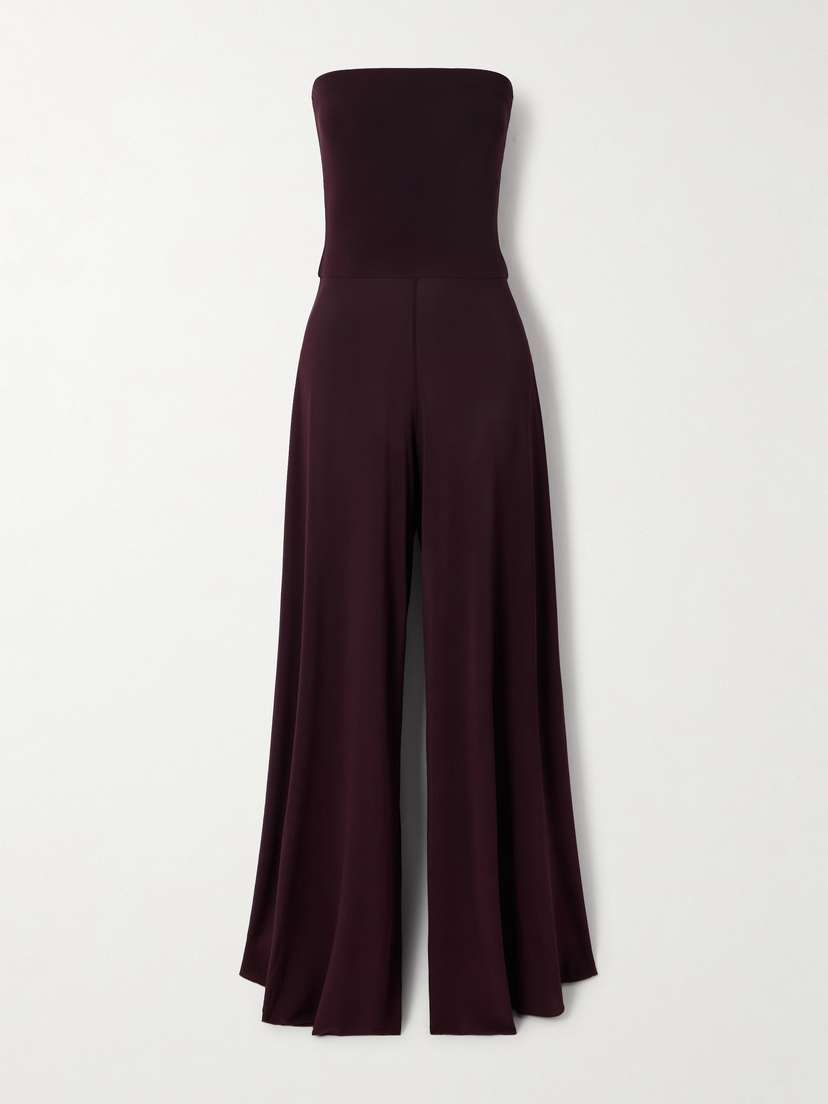 Alaïa Strapless Jersey Jumpsuit