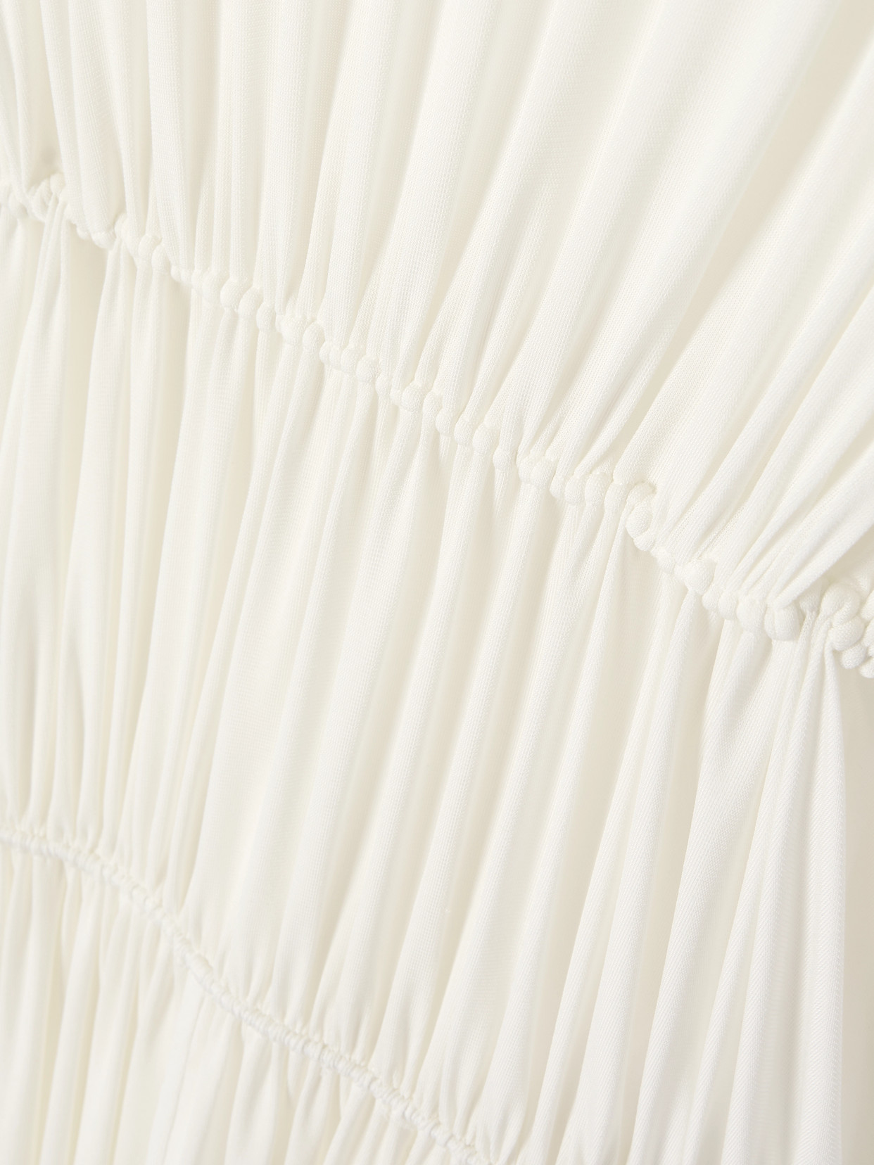 Alaïa Gathered Jersey Maxi Dress