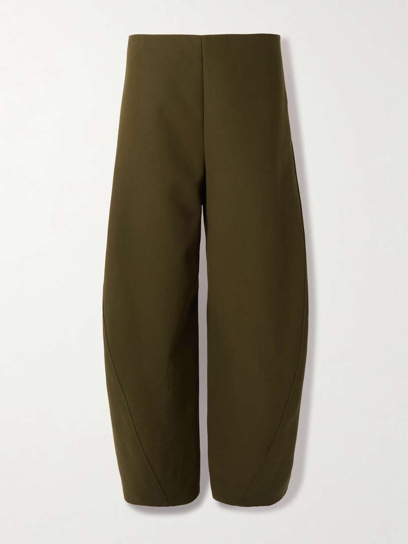 Alaïa Cotton-poplin Barrel-leg Pants