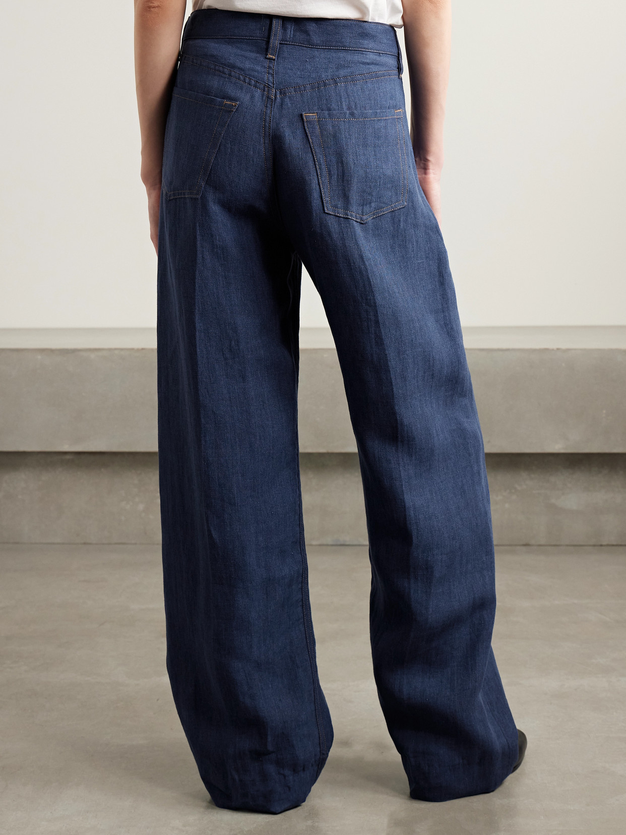 Citizens Of Humanity + Argent Ayla Baggy Linen Wide-leg Pants