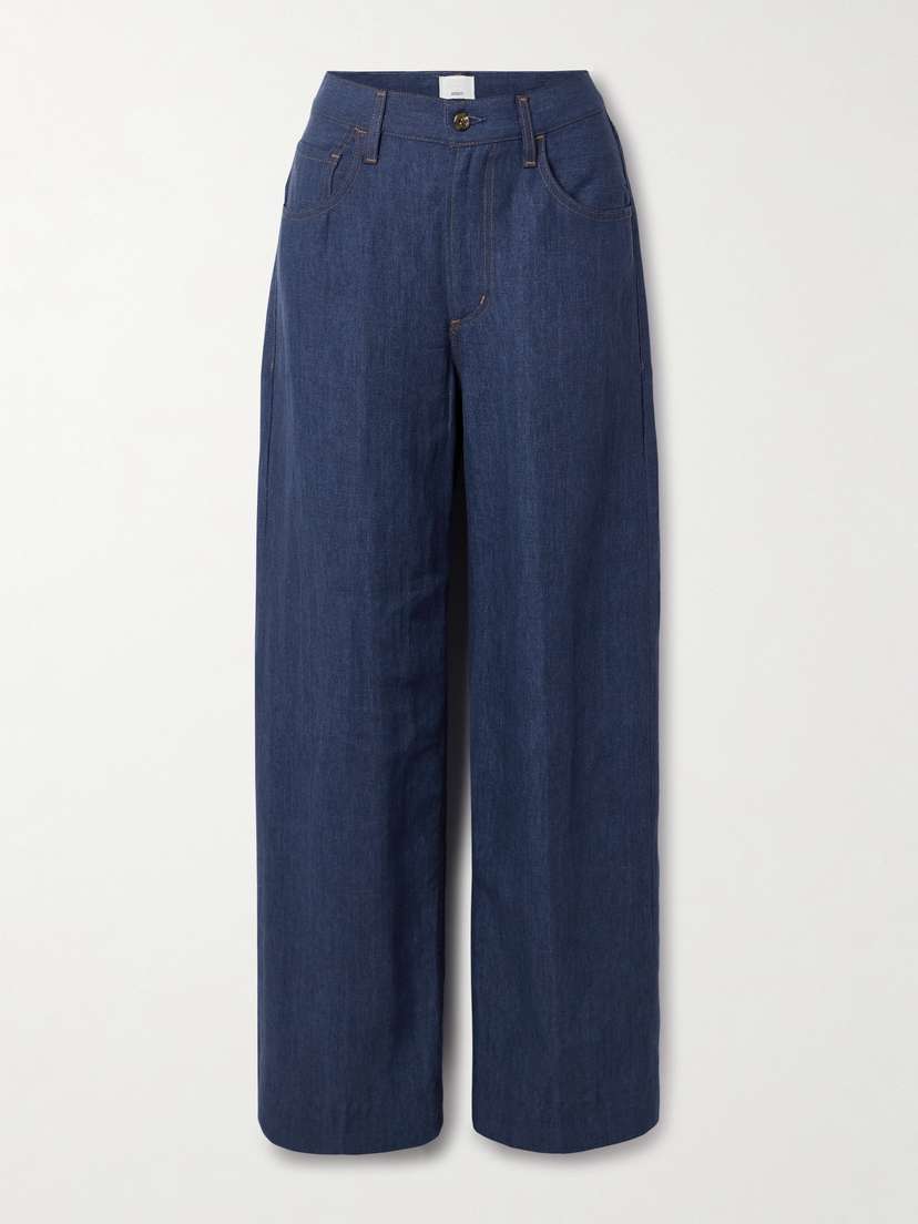 Citizens of Humanity + Argent Ayla Baggy Linen Wide-leg Pants