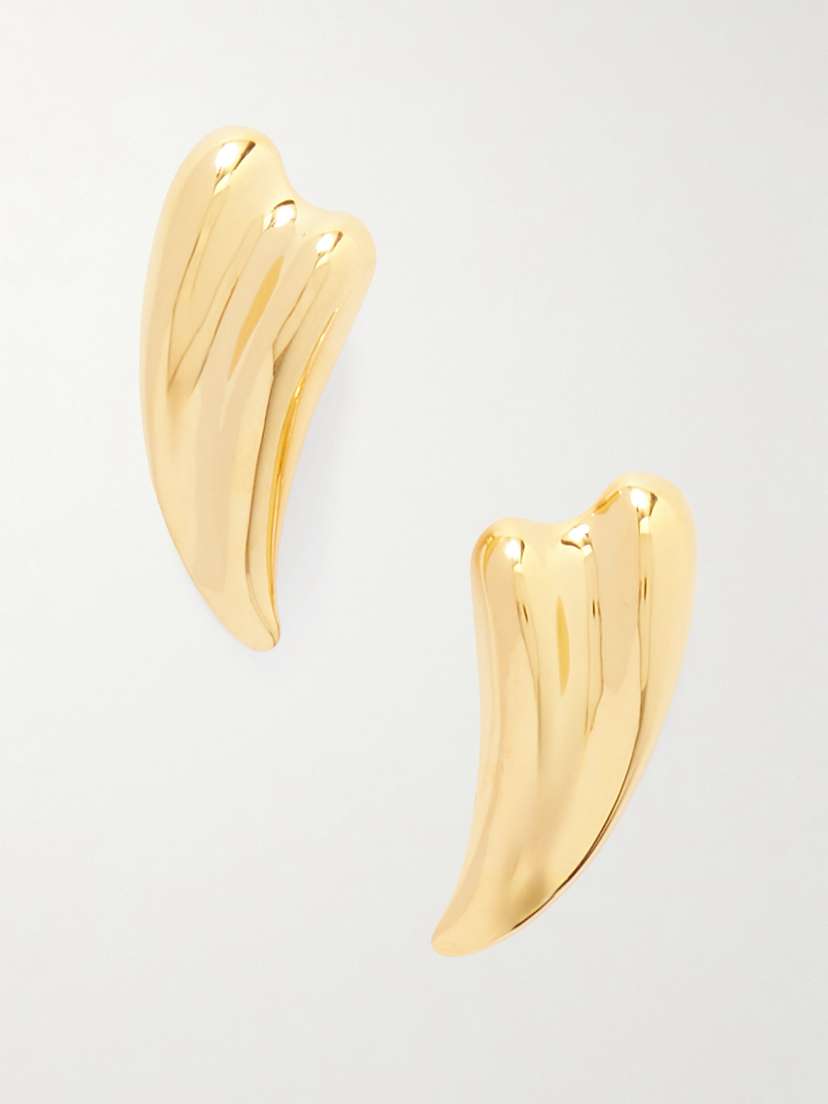 Tom Ford Liza Gold-tone Clip Earrings