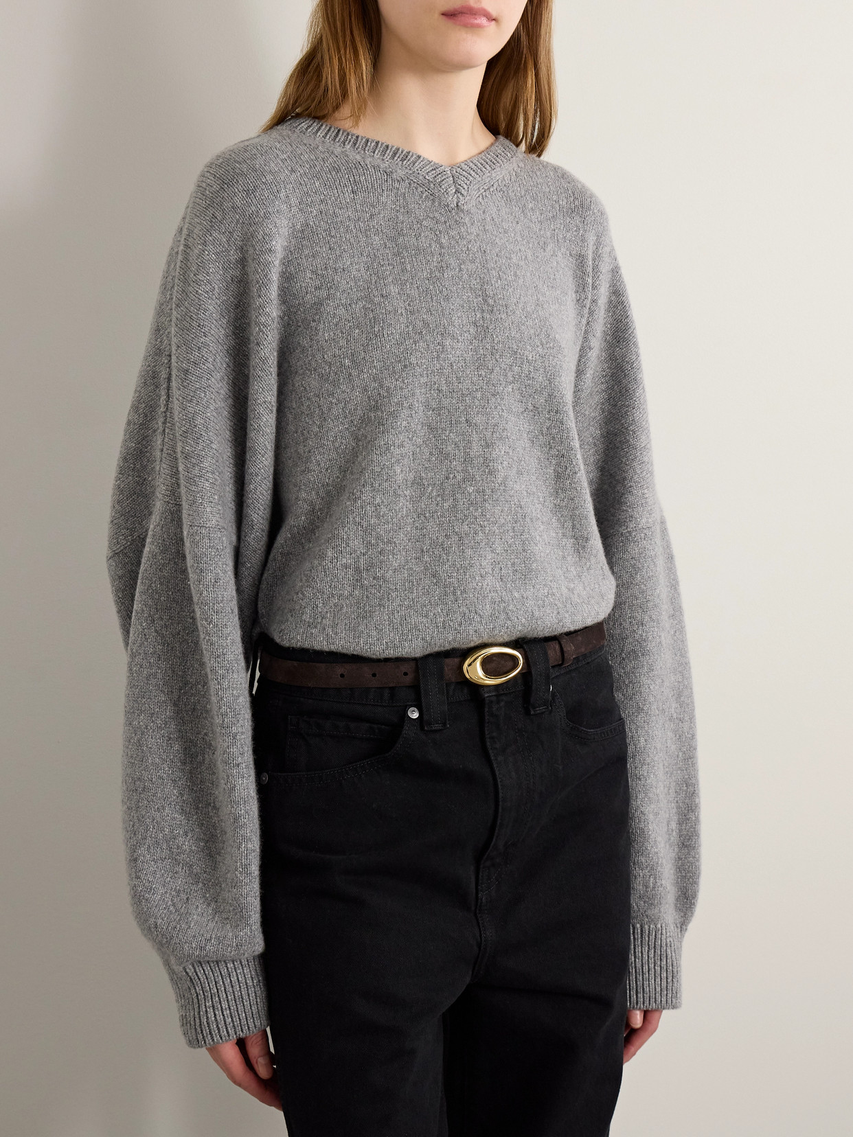 Khaite Olivia Suede Belt