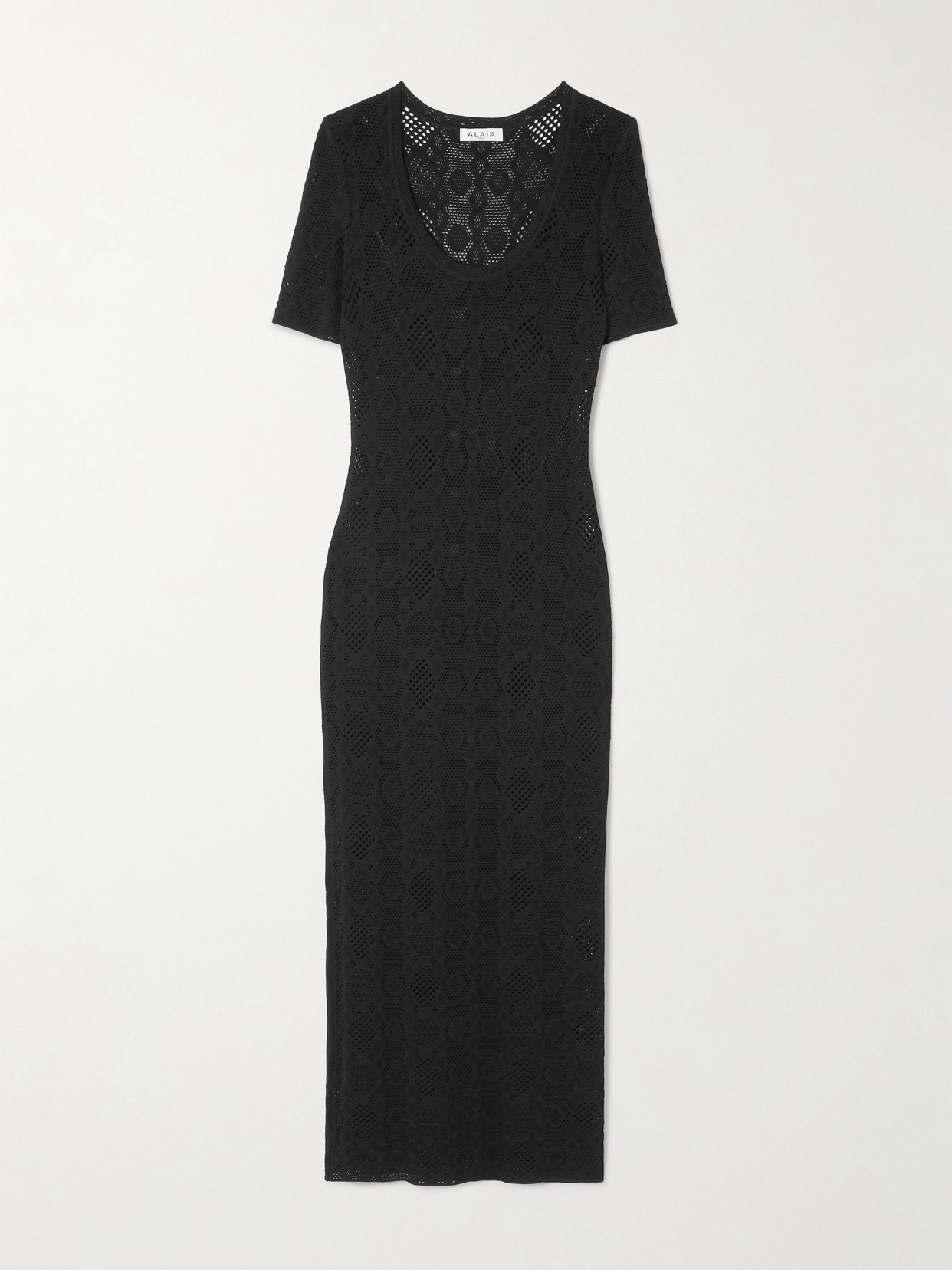 Alaïa Open-knit Midi Dress