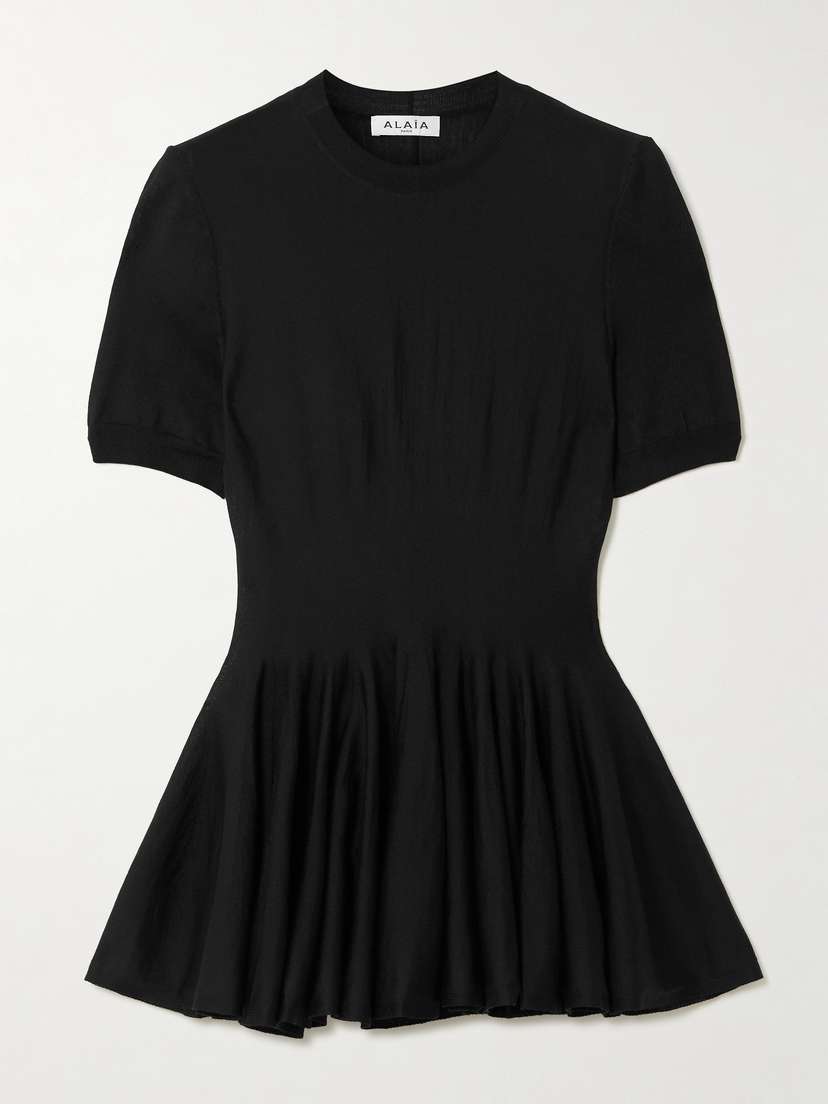Alaïa Wool Peplum Top