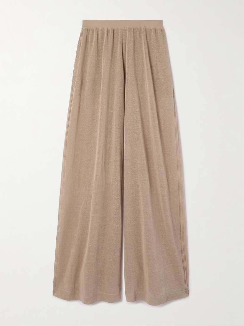 Alaïa Linen And Silk-blend Pants
