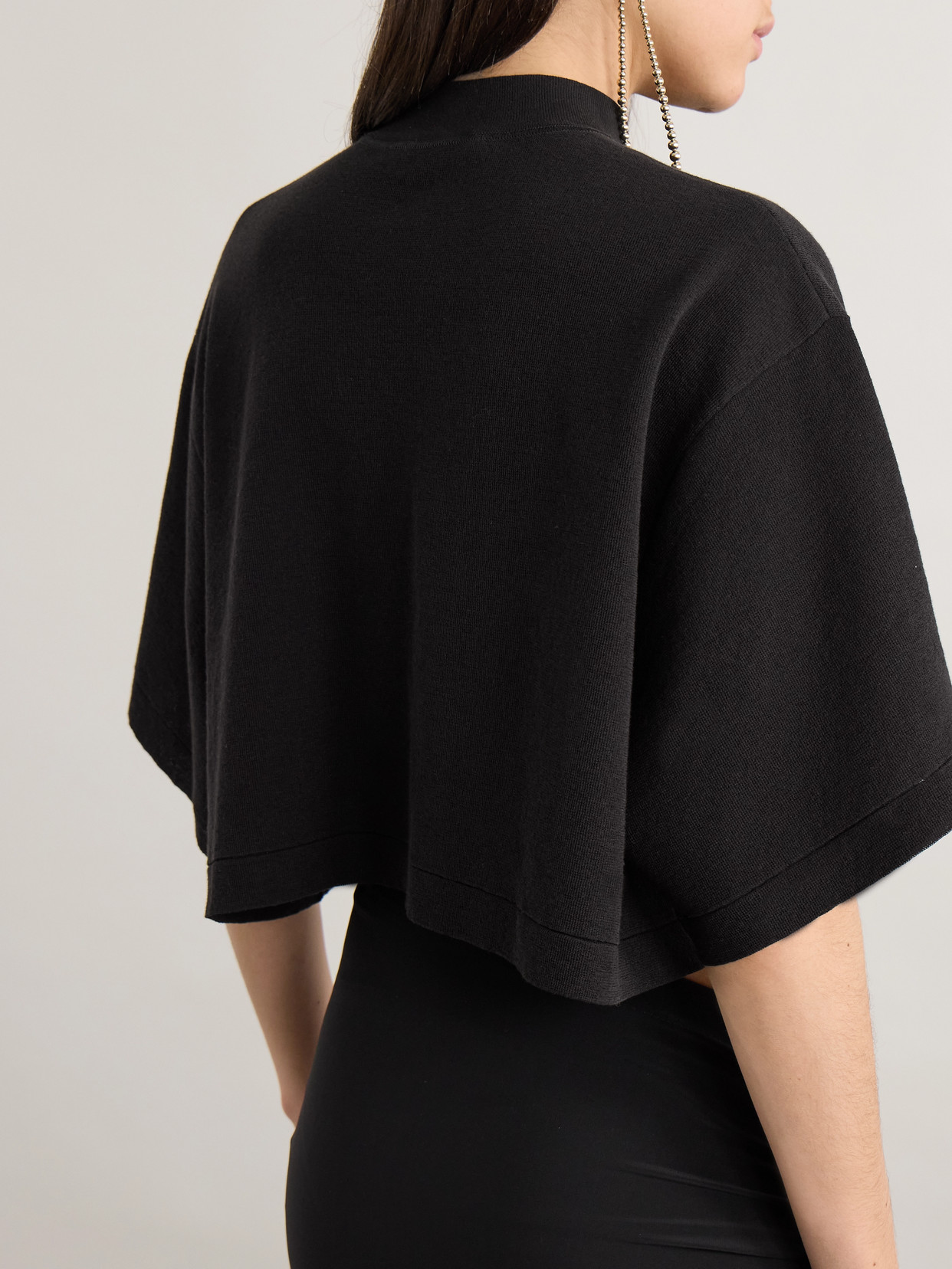 Alaïa Cropped Cotton-jersey T-shirt