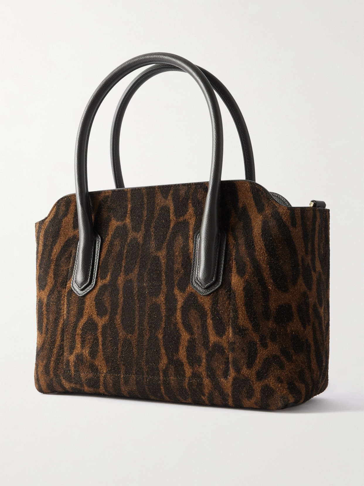 Tom Ford Ocelot Medium Leather-trimmed Ocelot-print Brushed-suede Tote