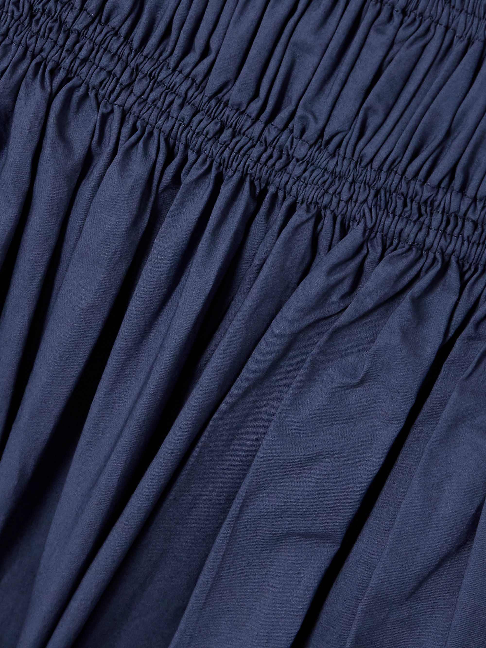 Matteau Shirred organic cotton midi dress