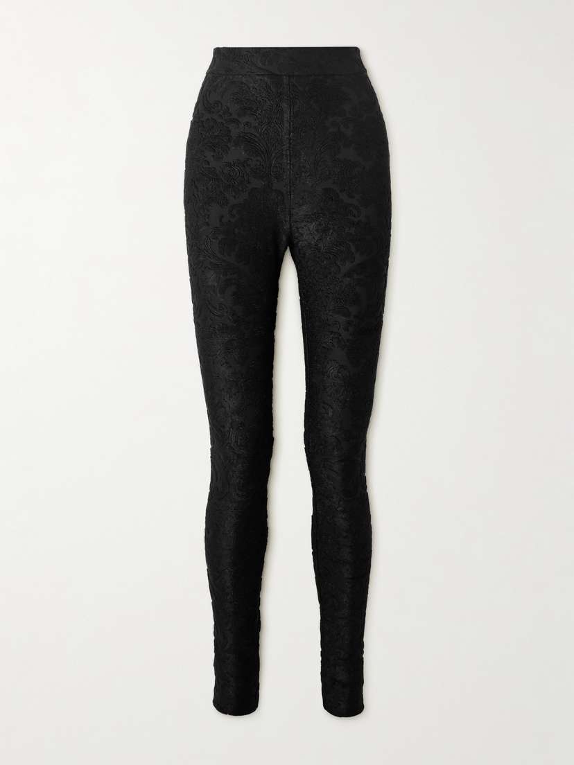 Balmain Bouclé Jacquard-knit Leggings