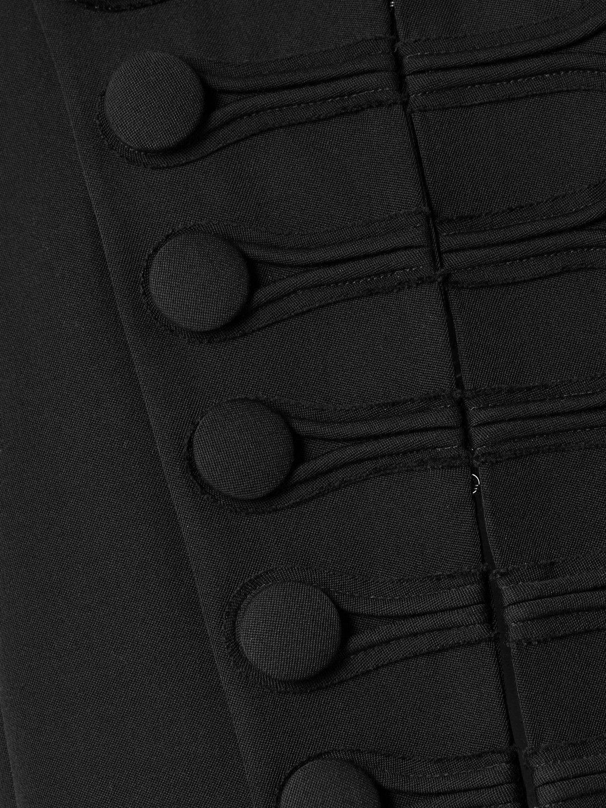 Balmain Spencer Button-embellished Grain De Poudre Wool Jacket In Black