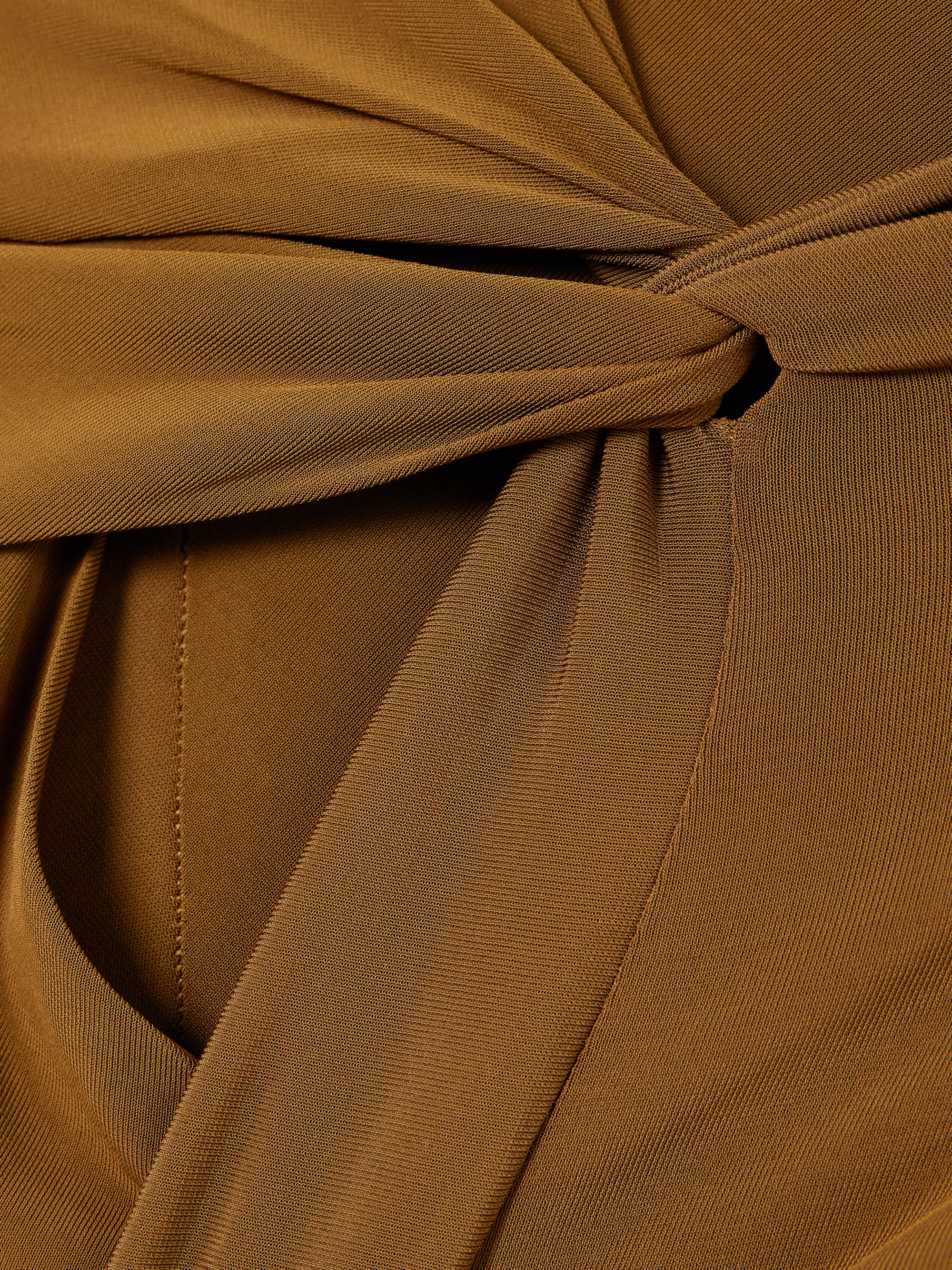 Isabel Marant Evelina asymmetric knotted stretch-jersey midi dress