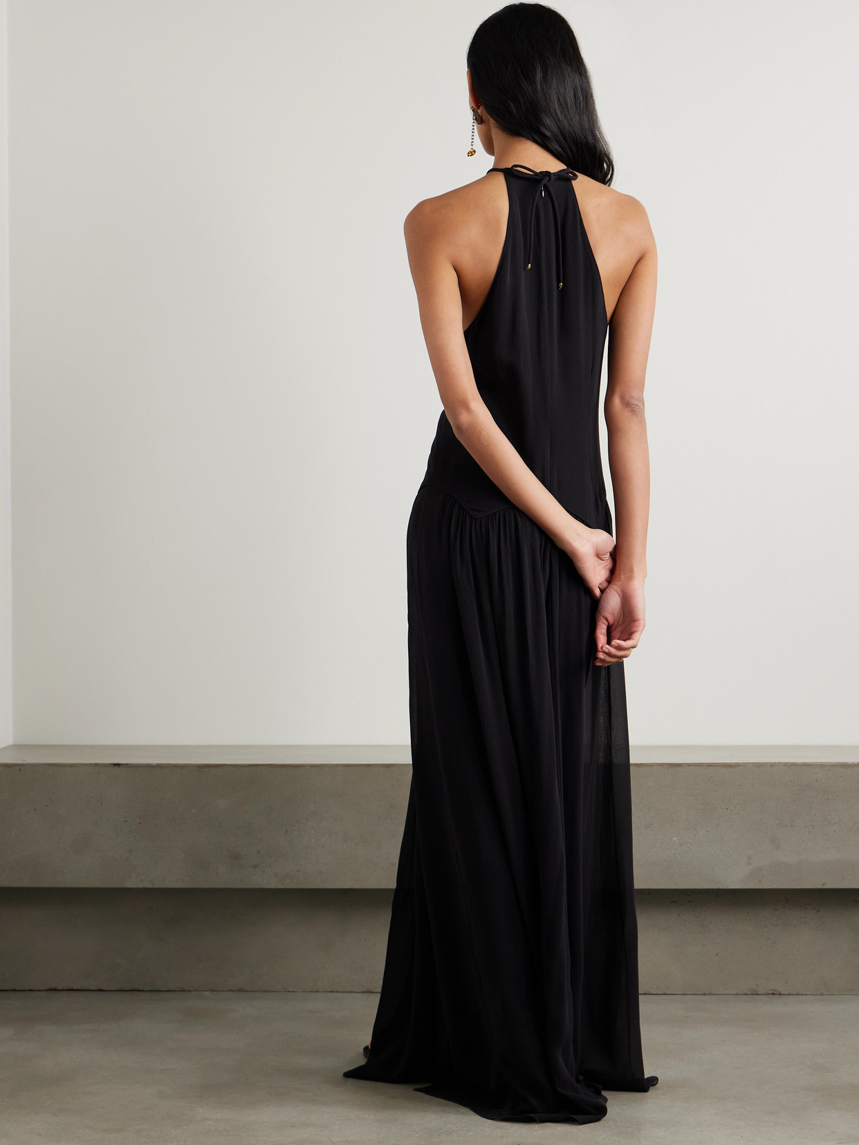 Isabel Marant Alviali Embellished Cutout Silk-georgette Maxi Dress