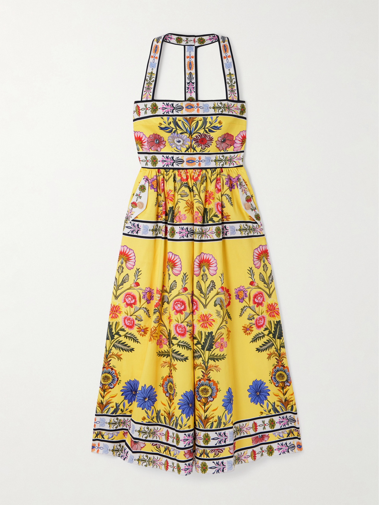 Borgo De Nor Mavaro Printed Cotton-poplin Midi Dress