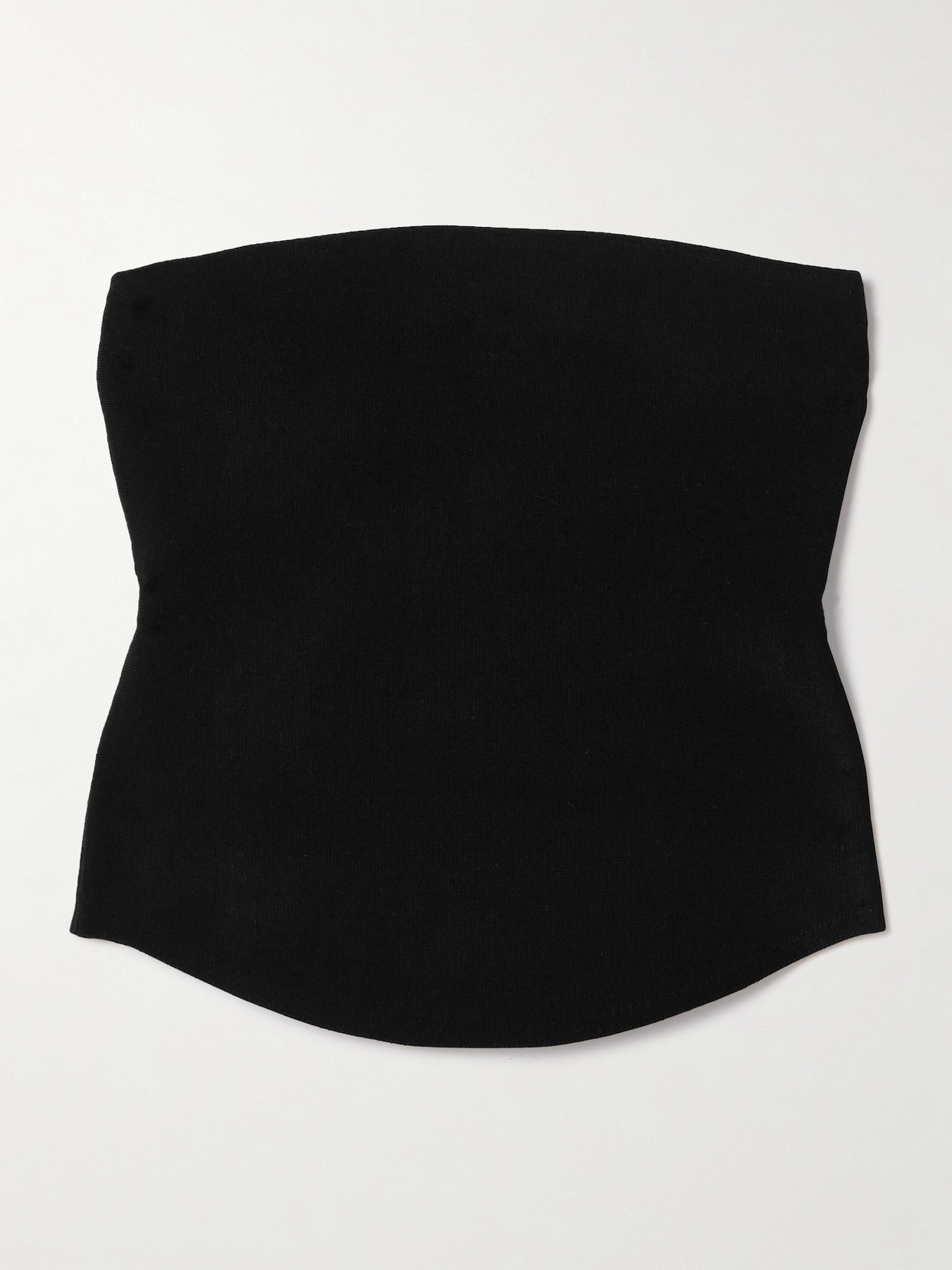 Simkhai Shawn Strapless Recycled Knitted Bustier Top