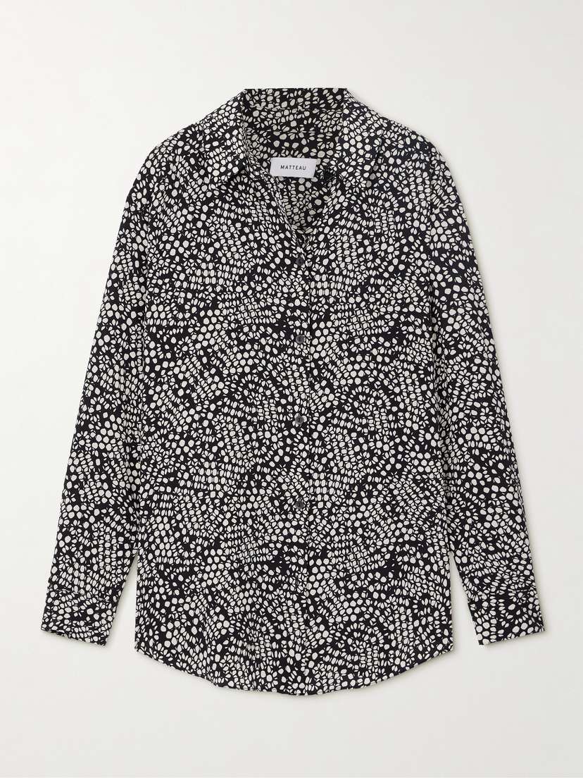 Matteau Silk Crepe De Chine Shirt
