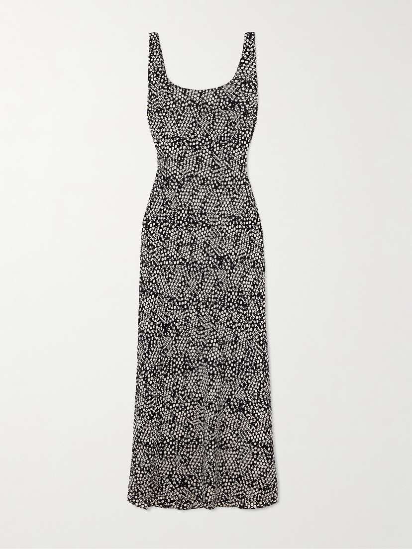 Matteau Printed Silk-crepe Maxi Dress